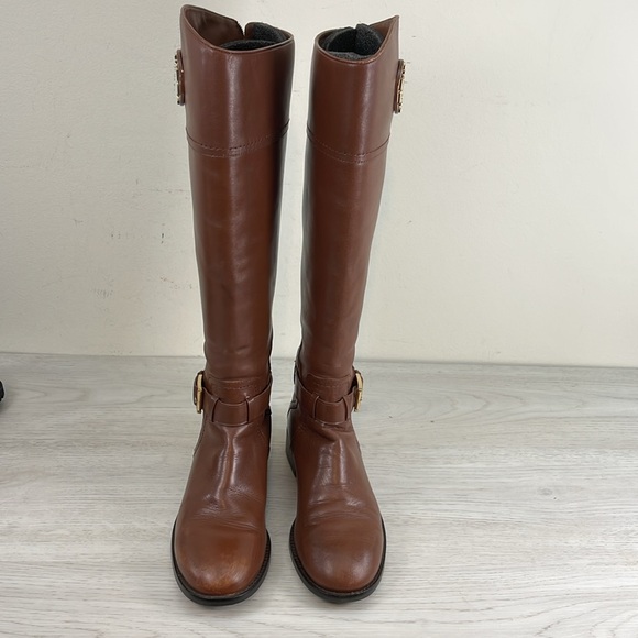 Tory Burch Leather Riding Boots - Picture 2 of 16